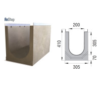 Лоток бетонный ЛВК М Light 200 № 20/0